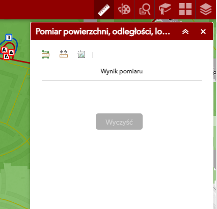 formatka pomiarów dla mapy dostępności komunikacyjnej