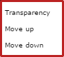 Layer group ordering and trasparency