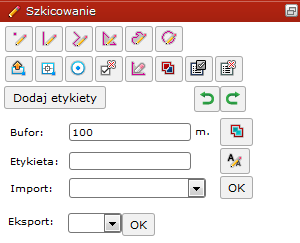 Panel szkicowania